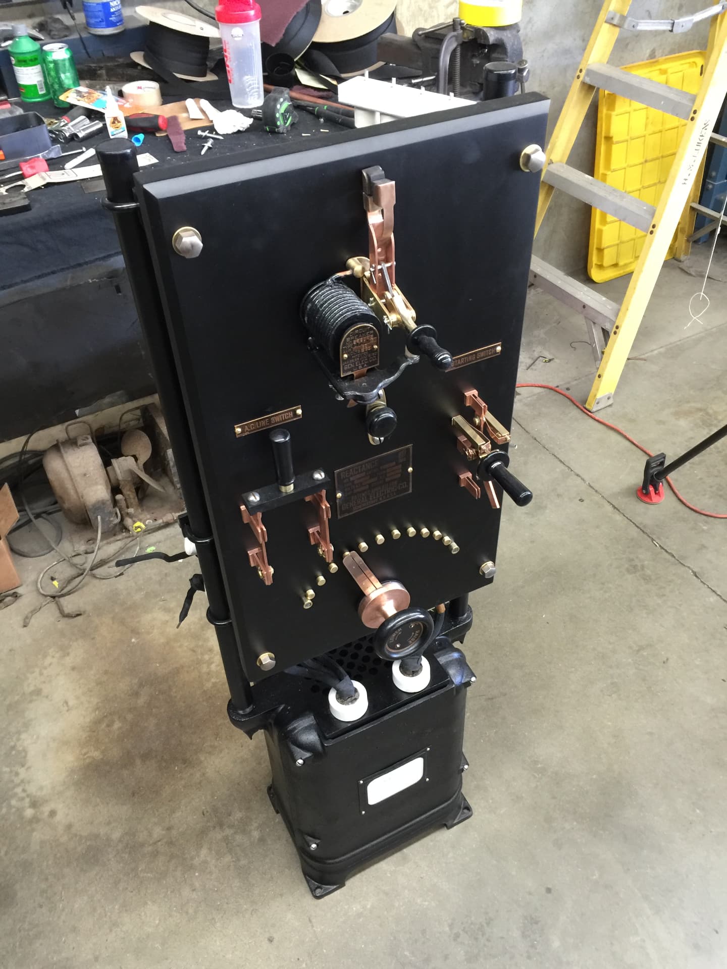 Restored General Electric charger in the Bodie Stroud shop