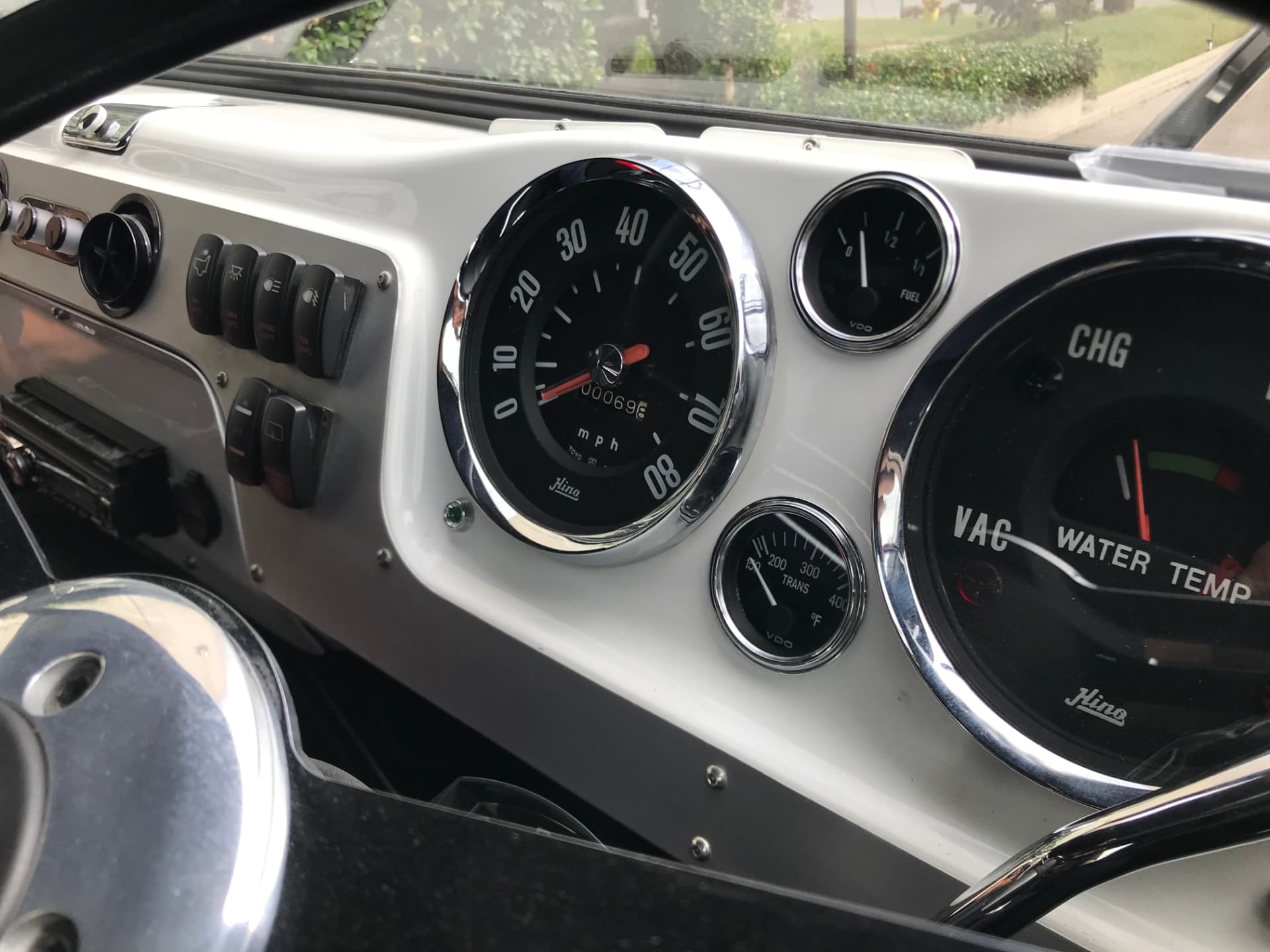 Restored Hino dashboard and gauges