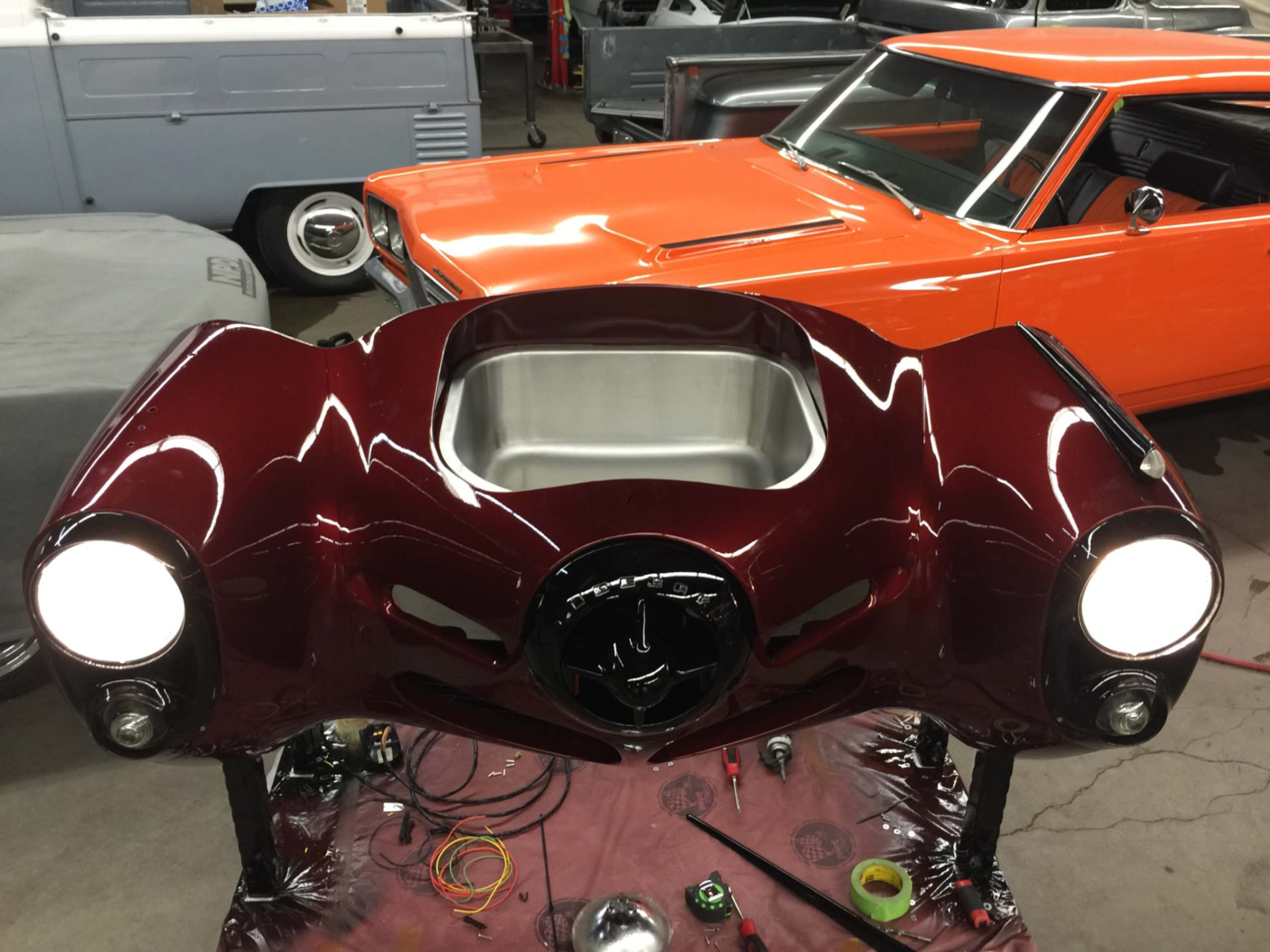 Painted nose with sink and grille detail