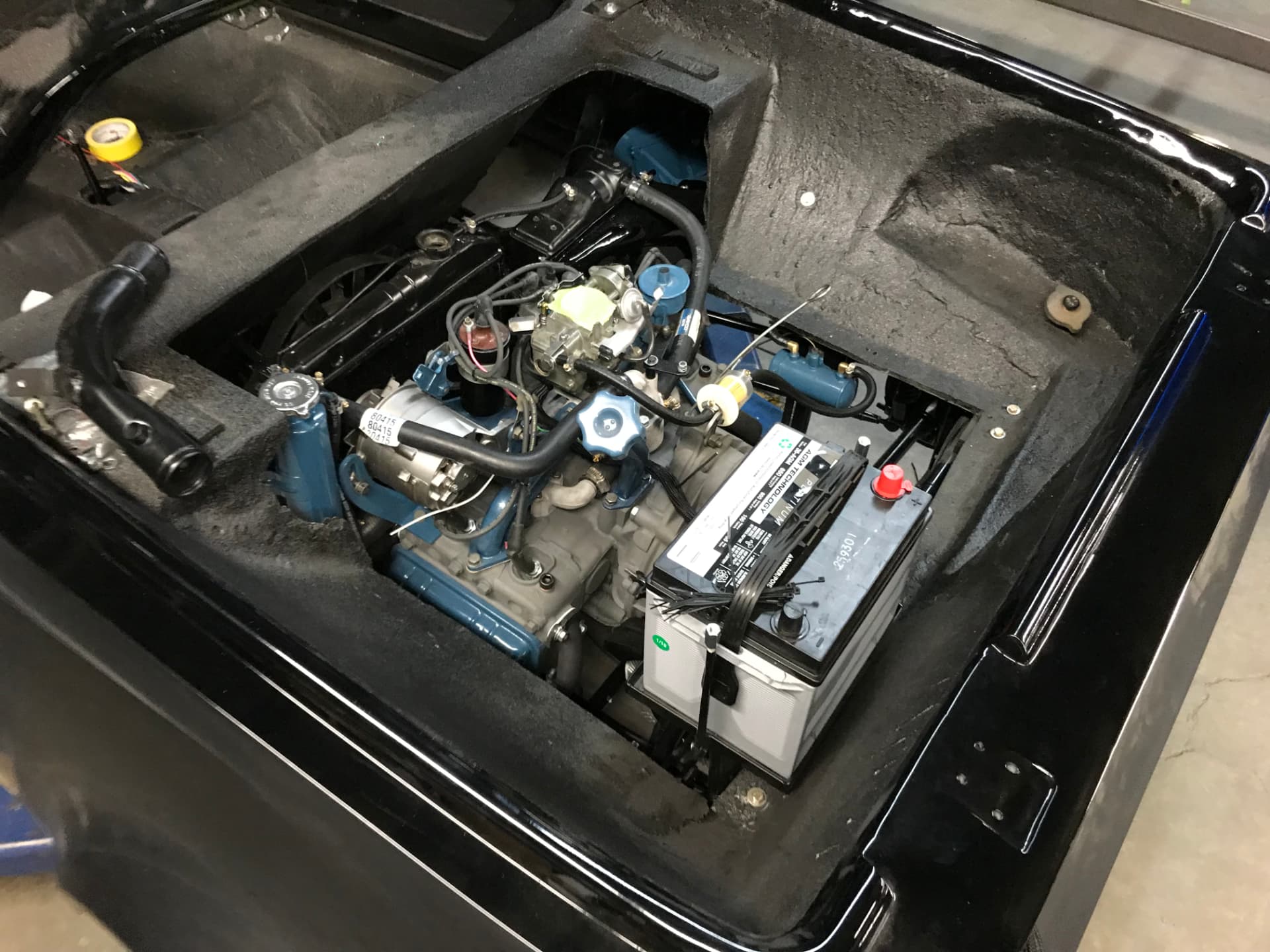 Completed Corwin engine bay and drivetrain