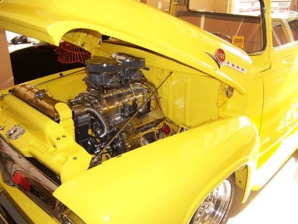 Finished supercharged engine bay