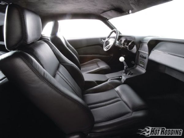 Bill Dunn black leather interior with narrowed Mustang GT seats