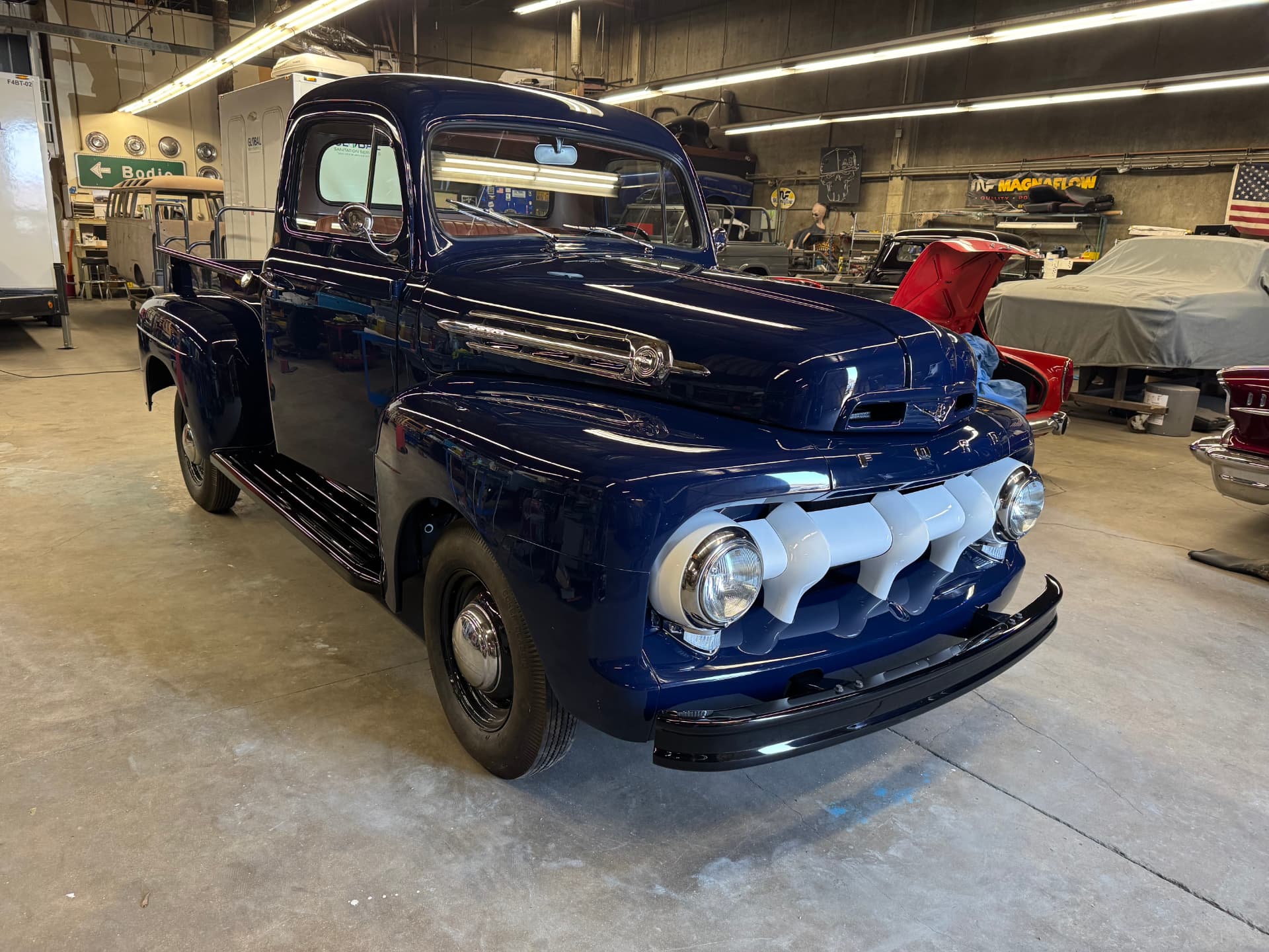 Finished front three-quarter view