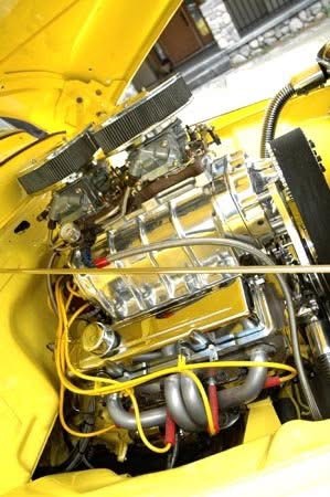 Finished engine and cooling-system detail
