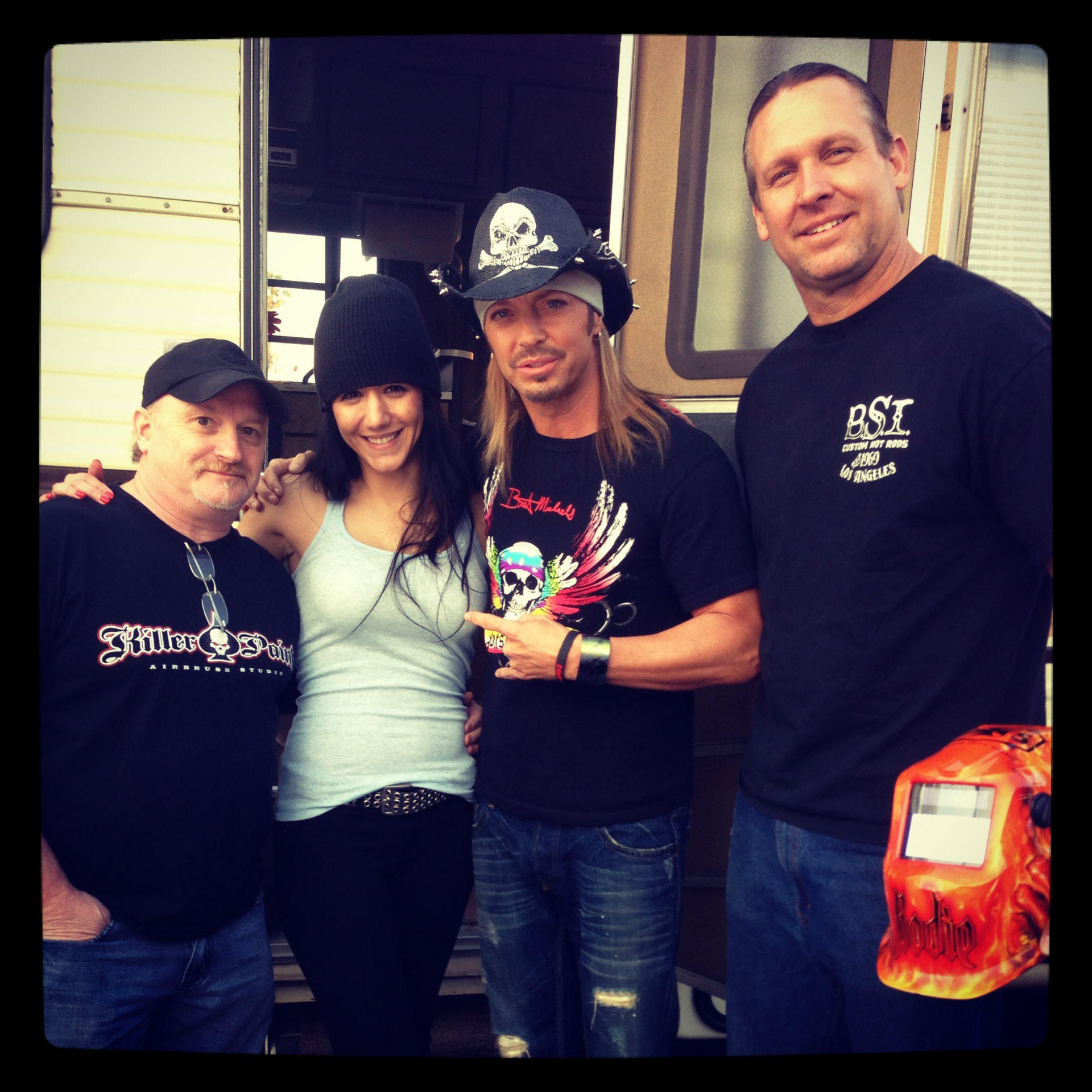 With Killer Paint's Mike Lavallee on set