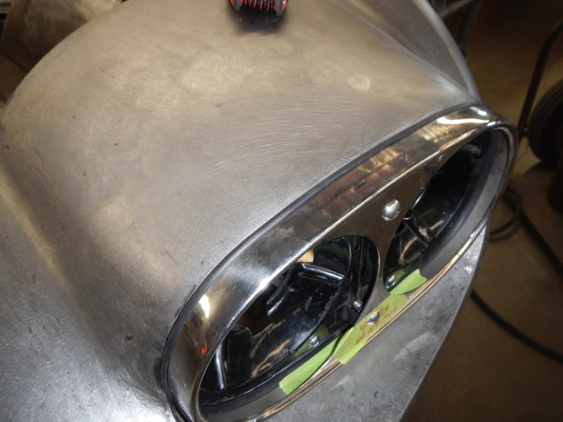 Headlight bucket and chrome bezel fitment