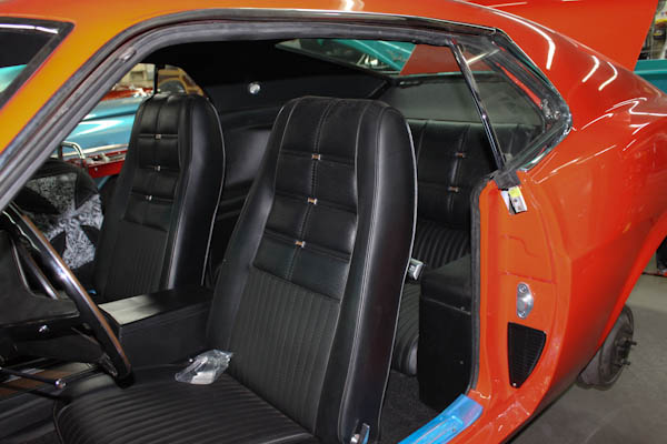 Rear seat and interior trim fitted