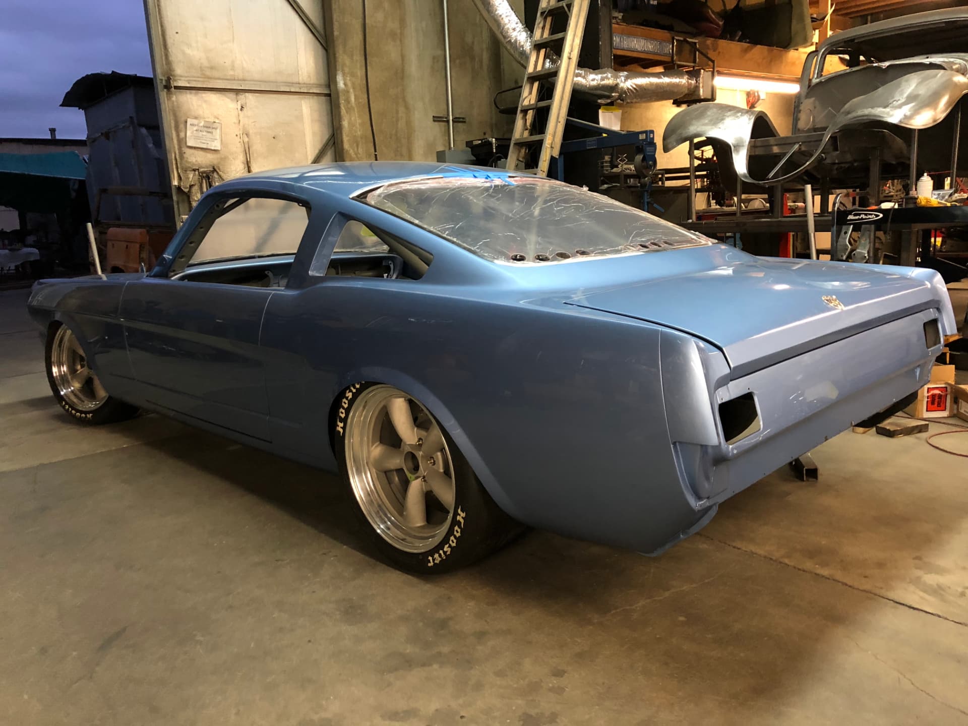 Rolling body — rear three-quarter in the shop