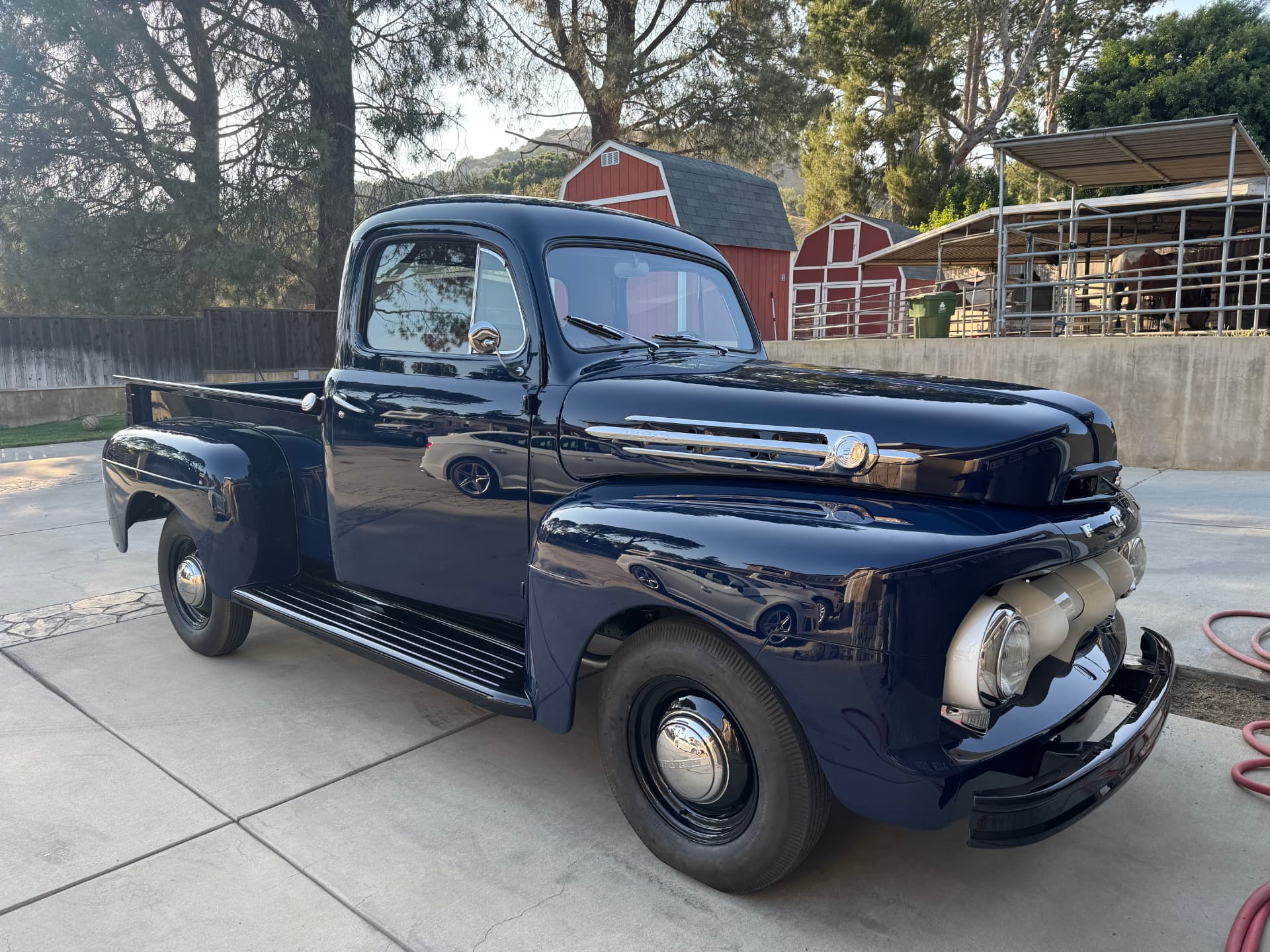 Finished 1951 Ford F1 Pickup outdoors