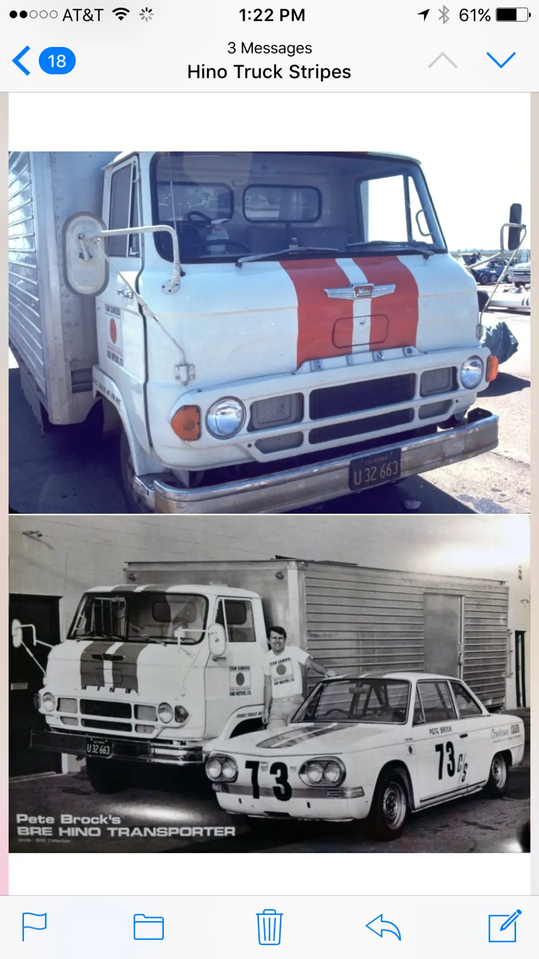 Pete Brock’s BRE Hino Transporter reference imagery