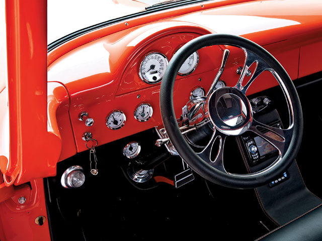 Billet Specialties steering wheel and dash
