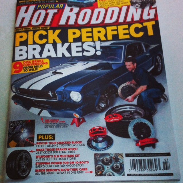 Popular Hot Rodding cover feature, July 2014