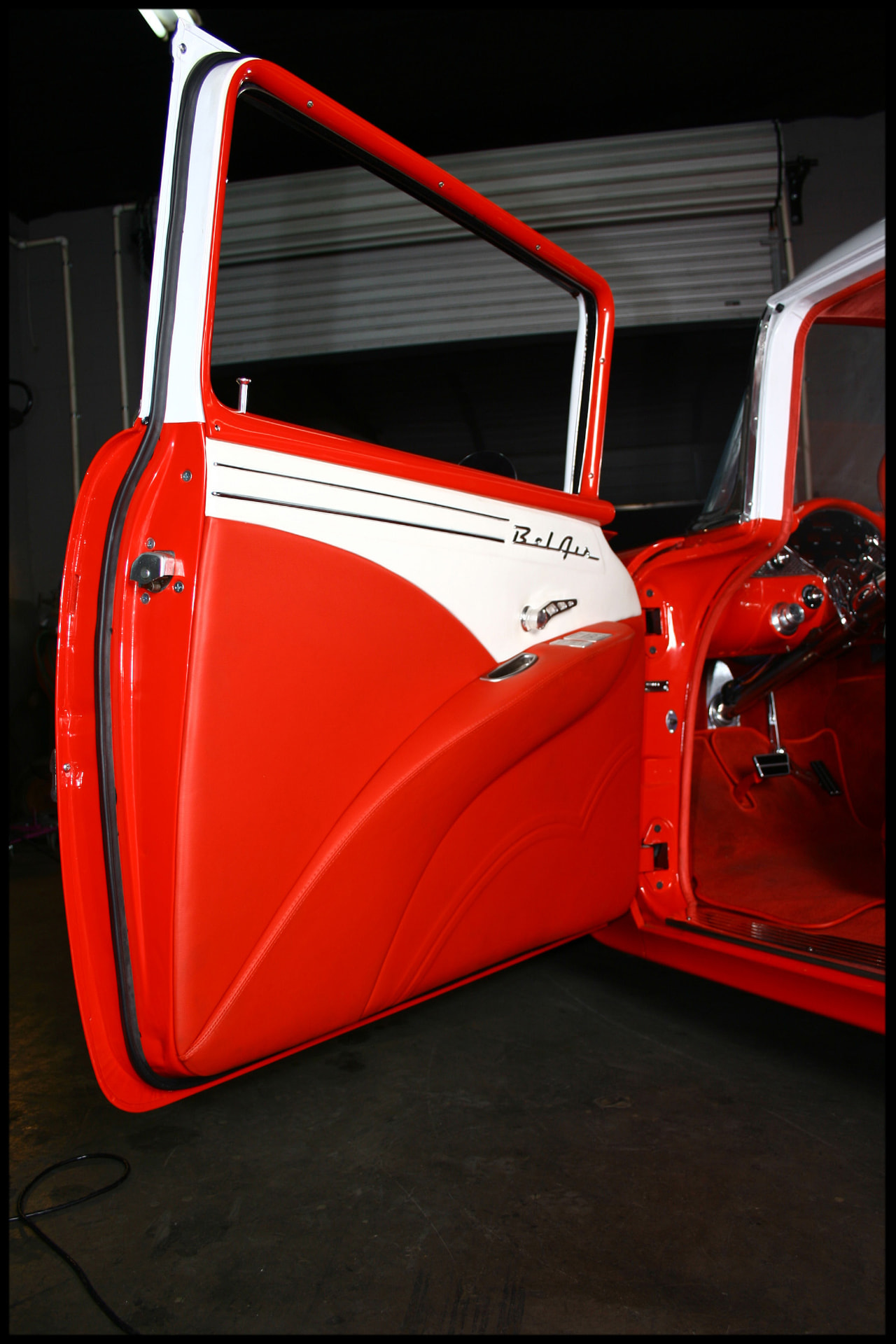 Custom upholstered door panel