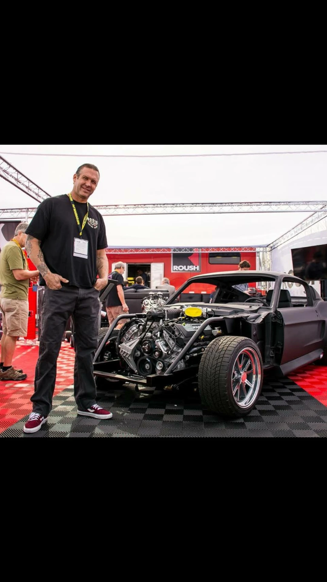 Bodie at a car show