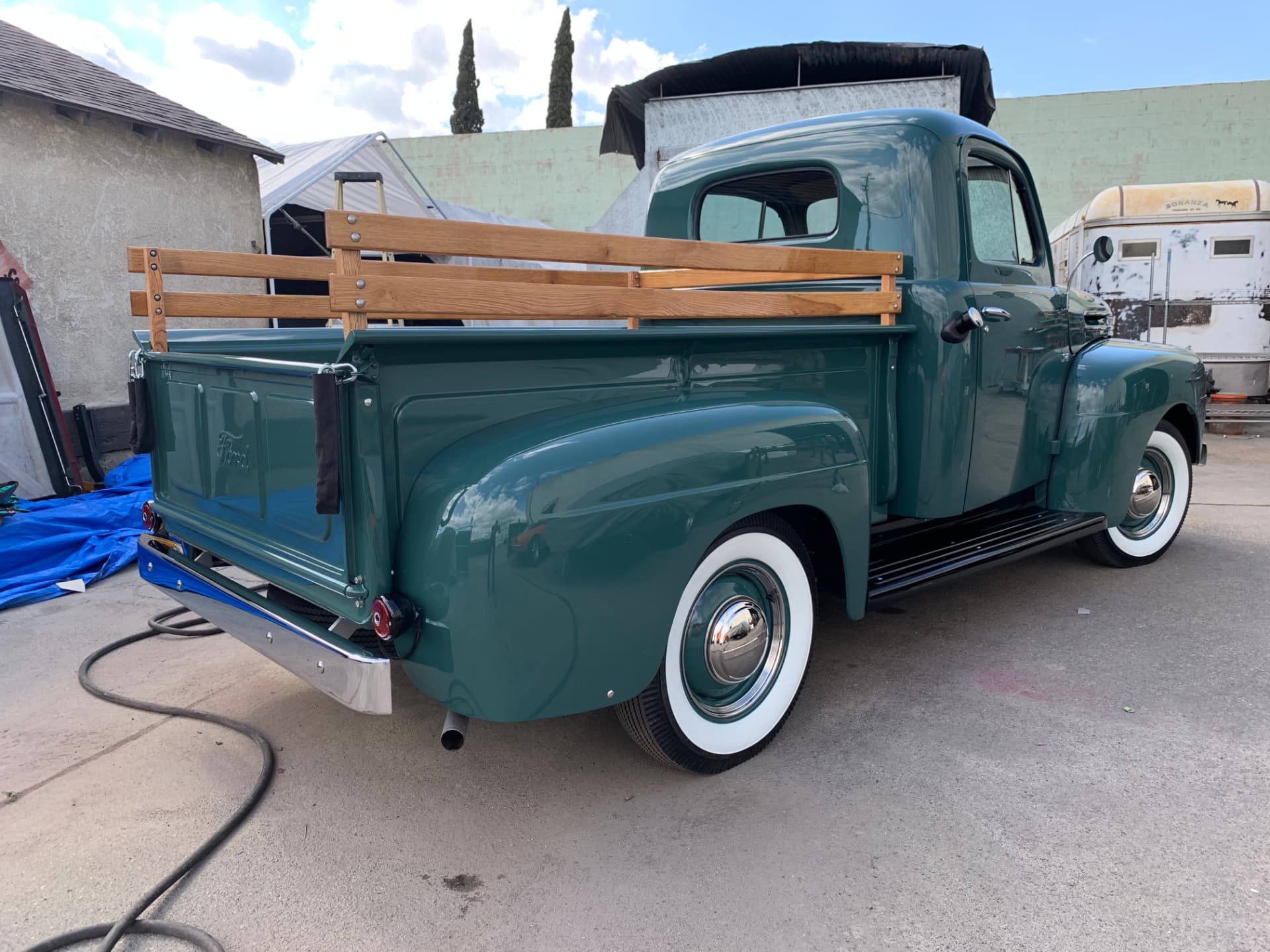 Finished rear three-quarter view