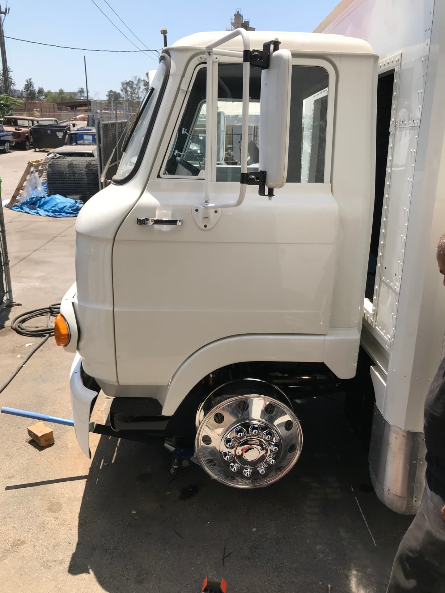 Restored cab and polished front wheel detail