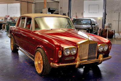 Finished Rolls-Royce in the workshop