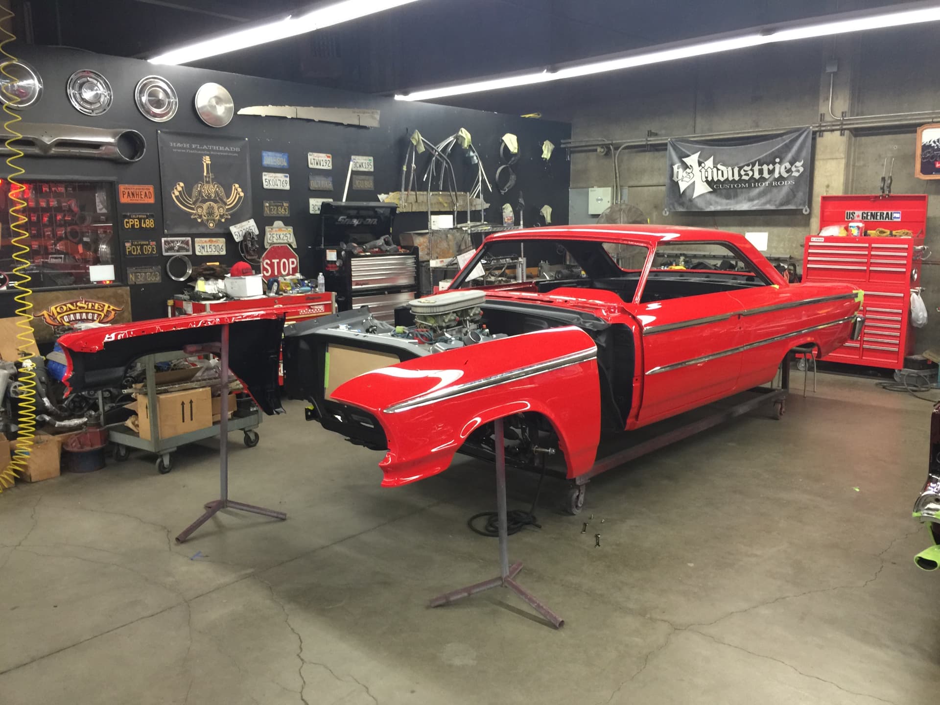Fresh paint, body back on the cart at BSI