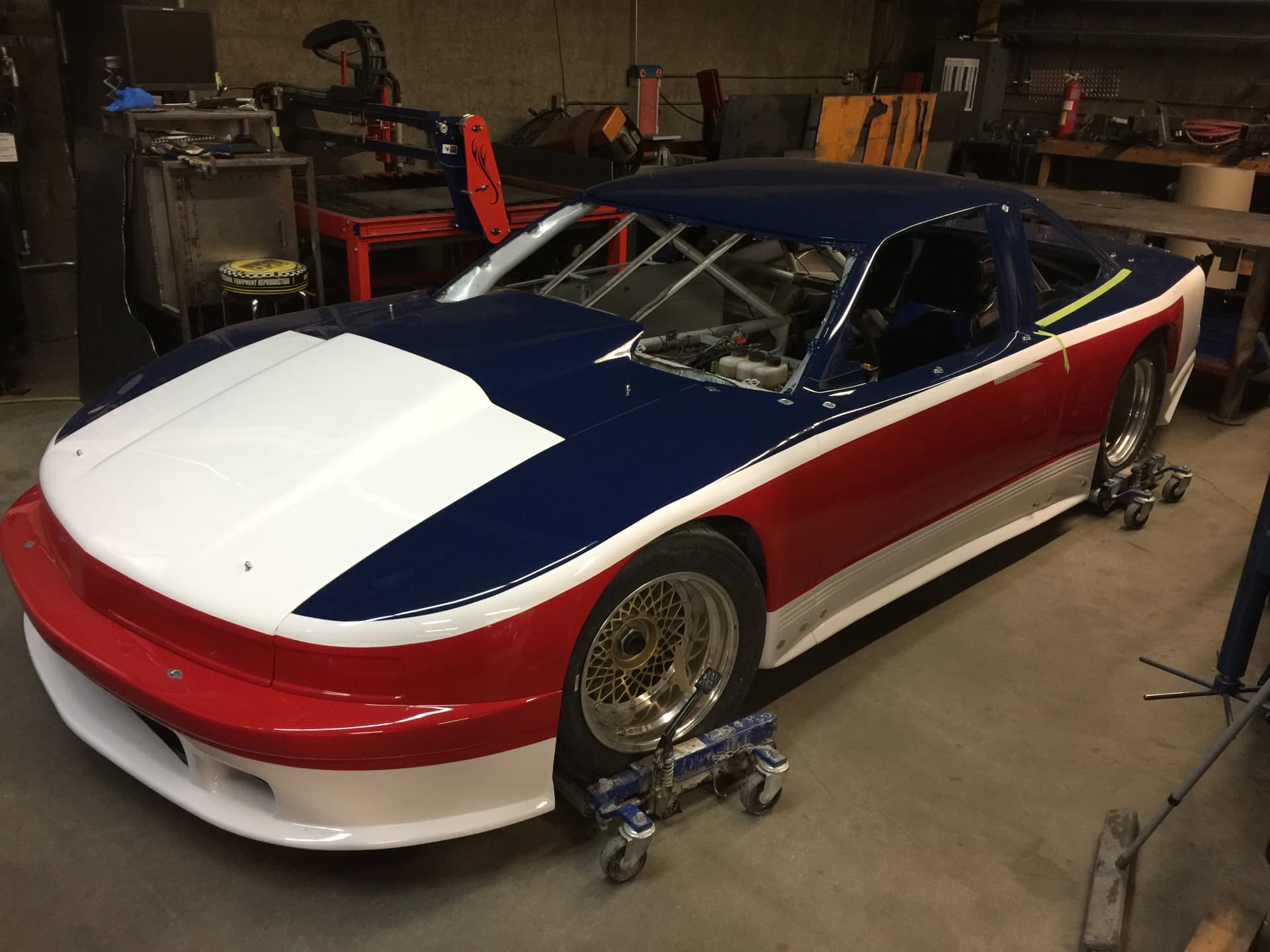 Painted bodywork during final assembly