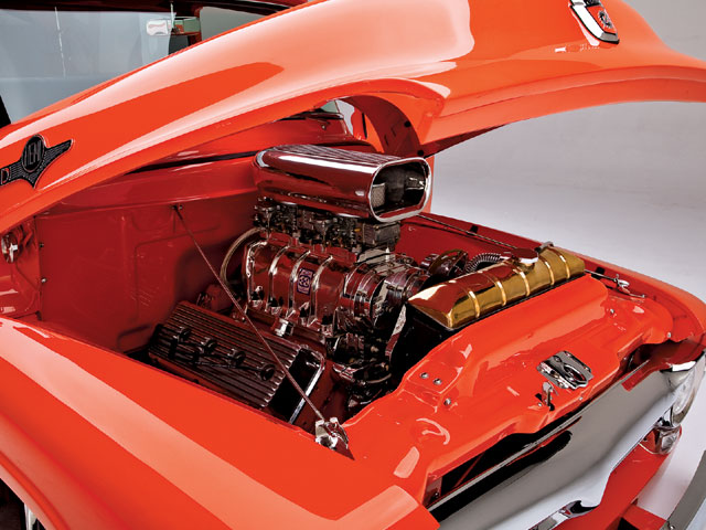 Blown Hemi engine bay