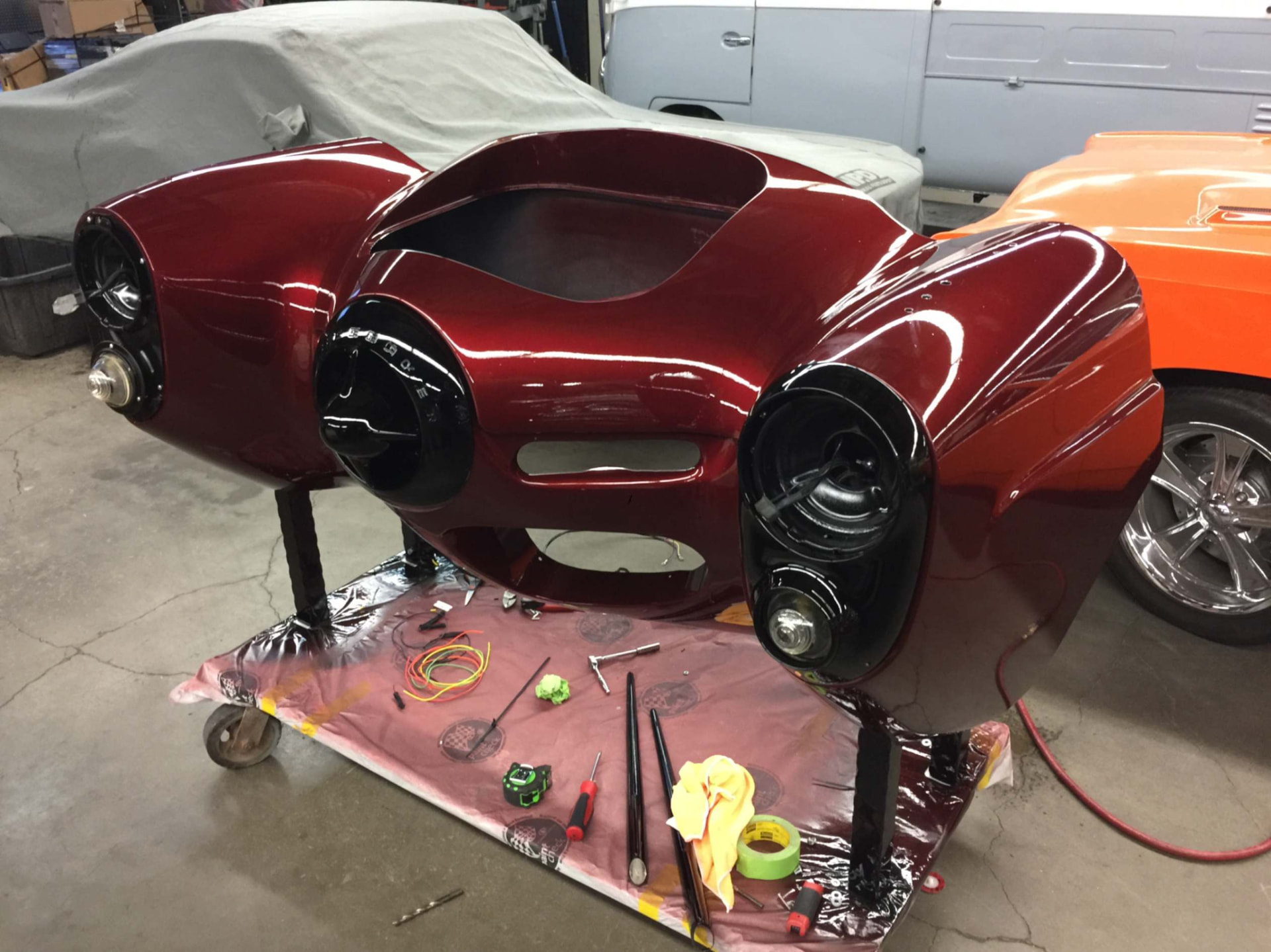 Candy-red nose during final assembly