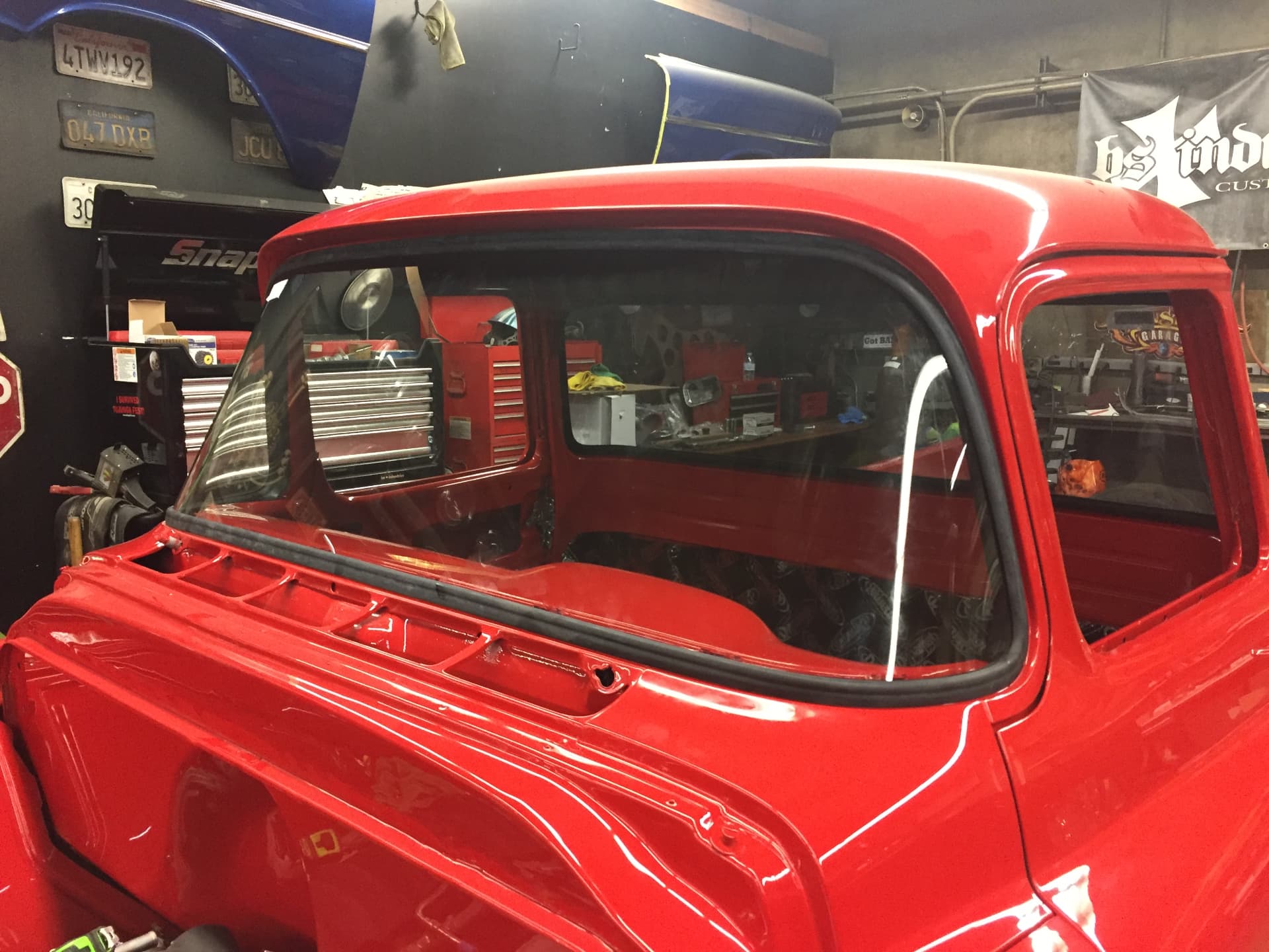 Cab assembly in the BSI shop
