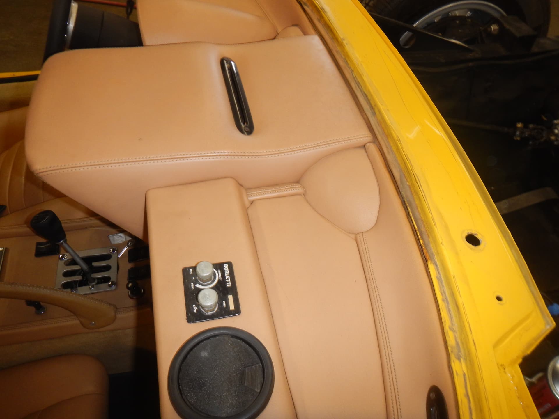 Custom leather and audio detail
