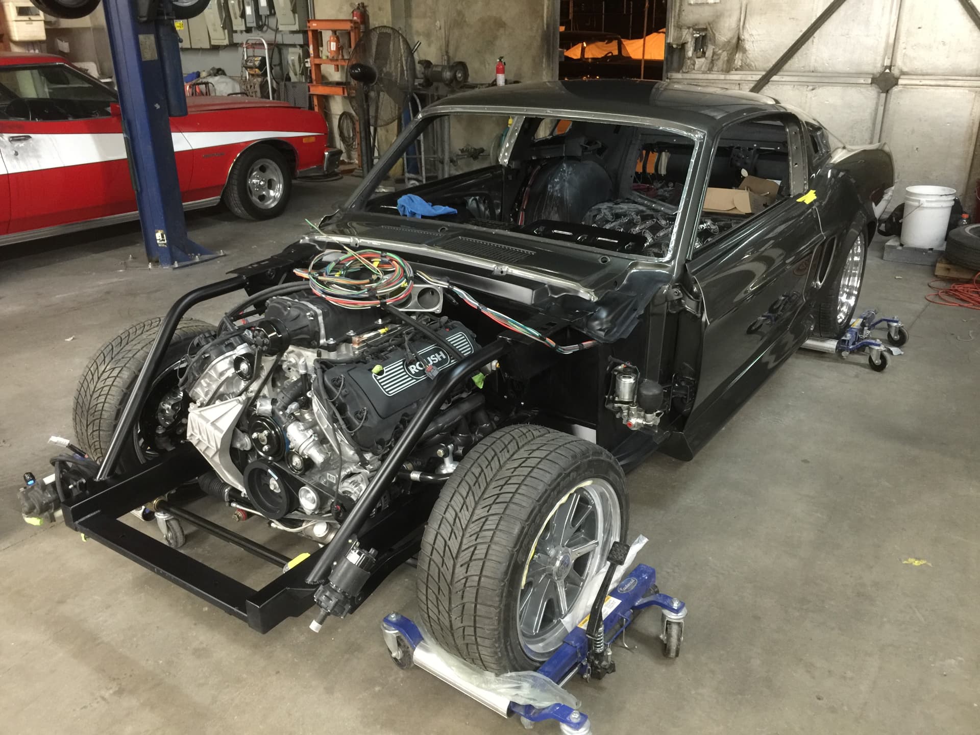 Chassis and drivetrain coming together in the BSI shop