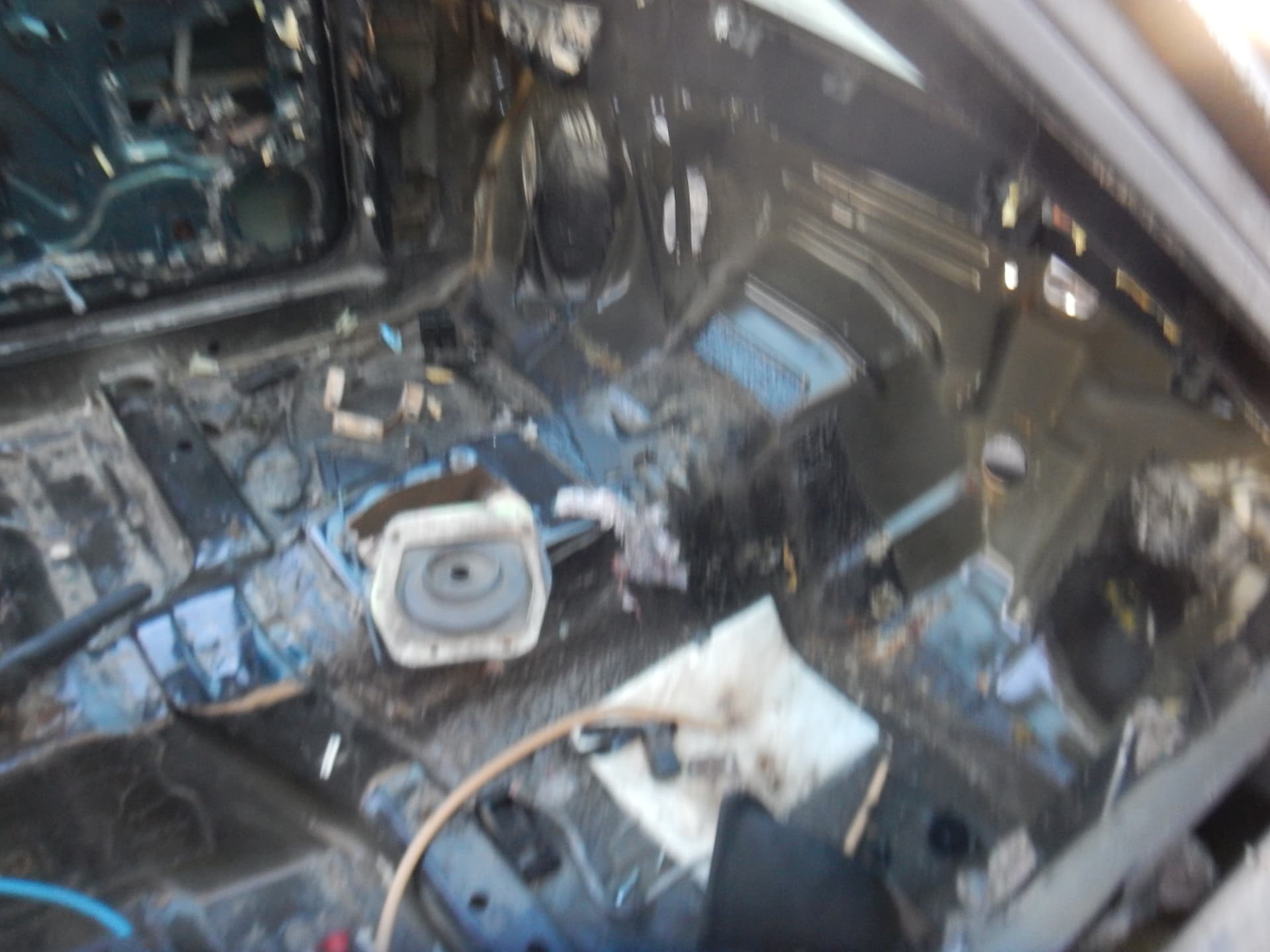 Interior stripped for restoration