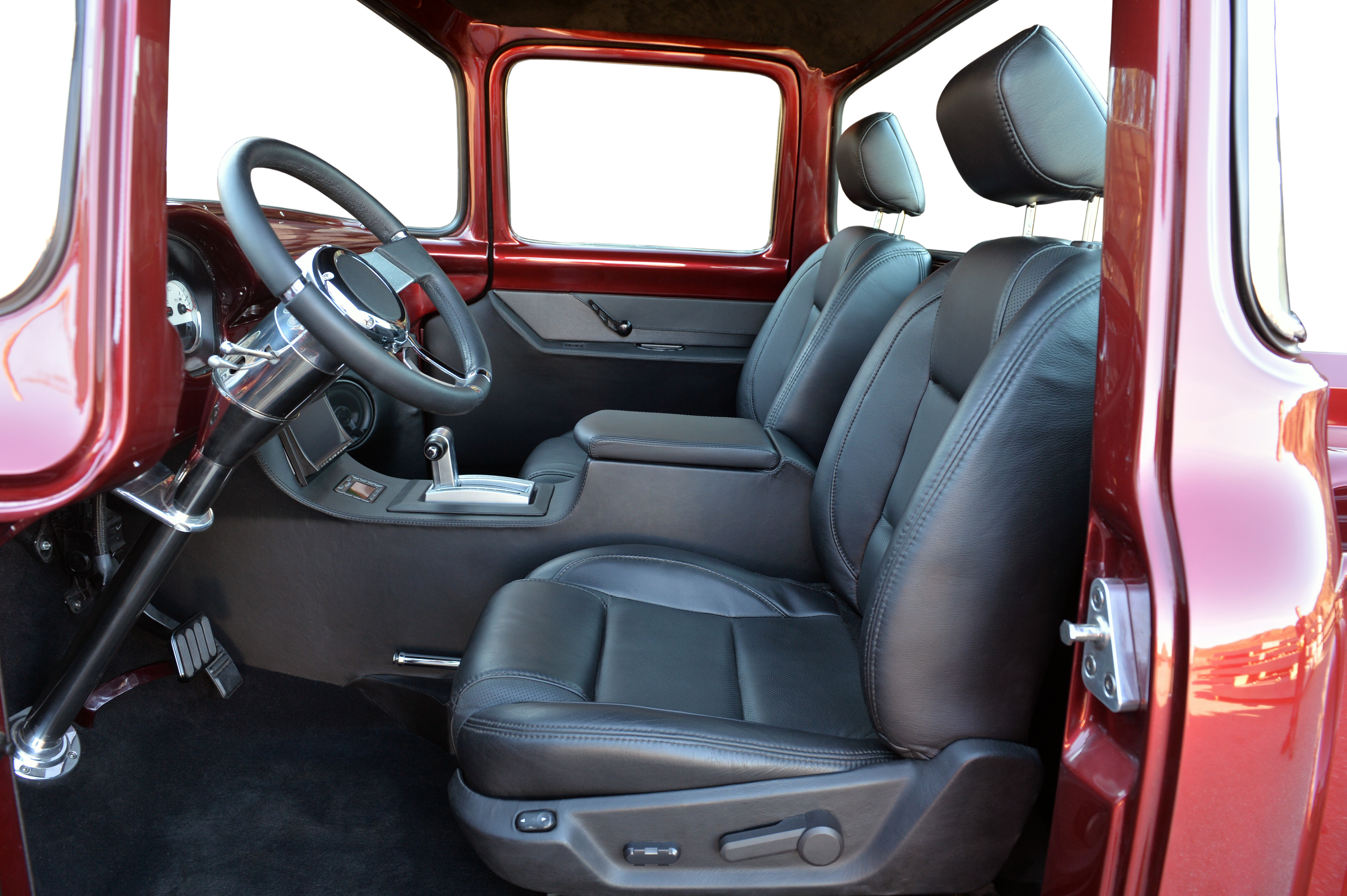 F-150 shifter in a custom center console