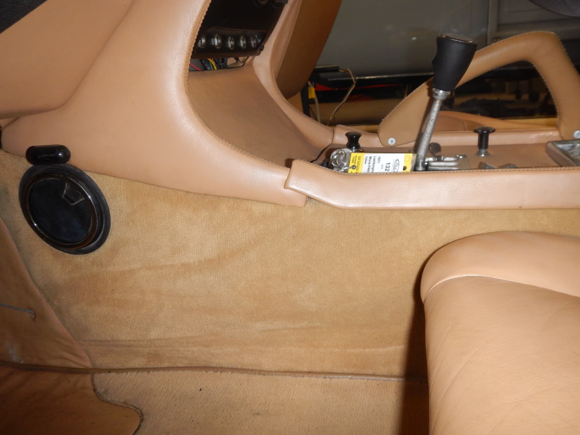 Hand-finished center console and speaker detail