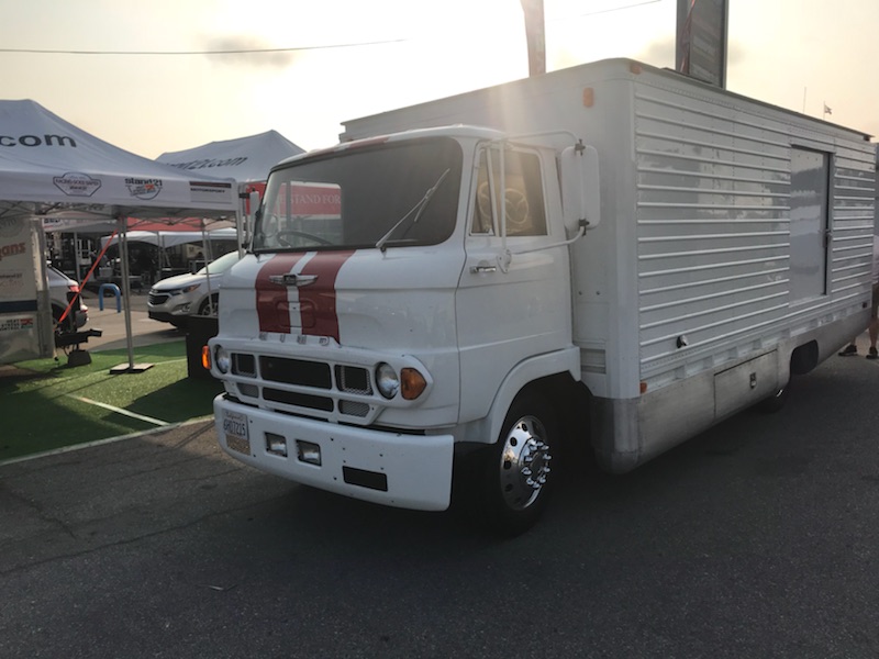 Restored BRE Hino Transporter on display