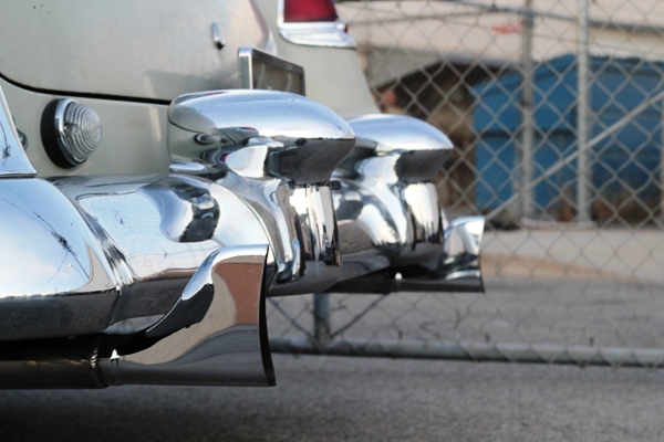 Restored rear bumper and chrome detail