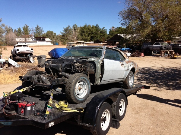 The Camaro before the build began