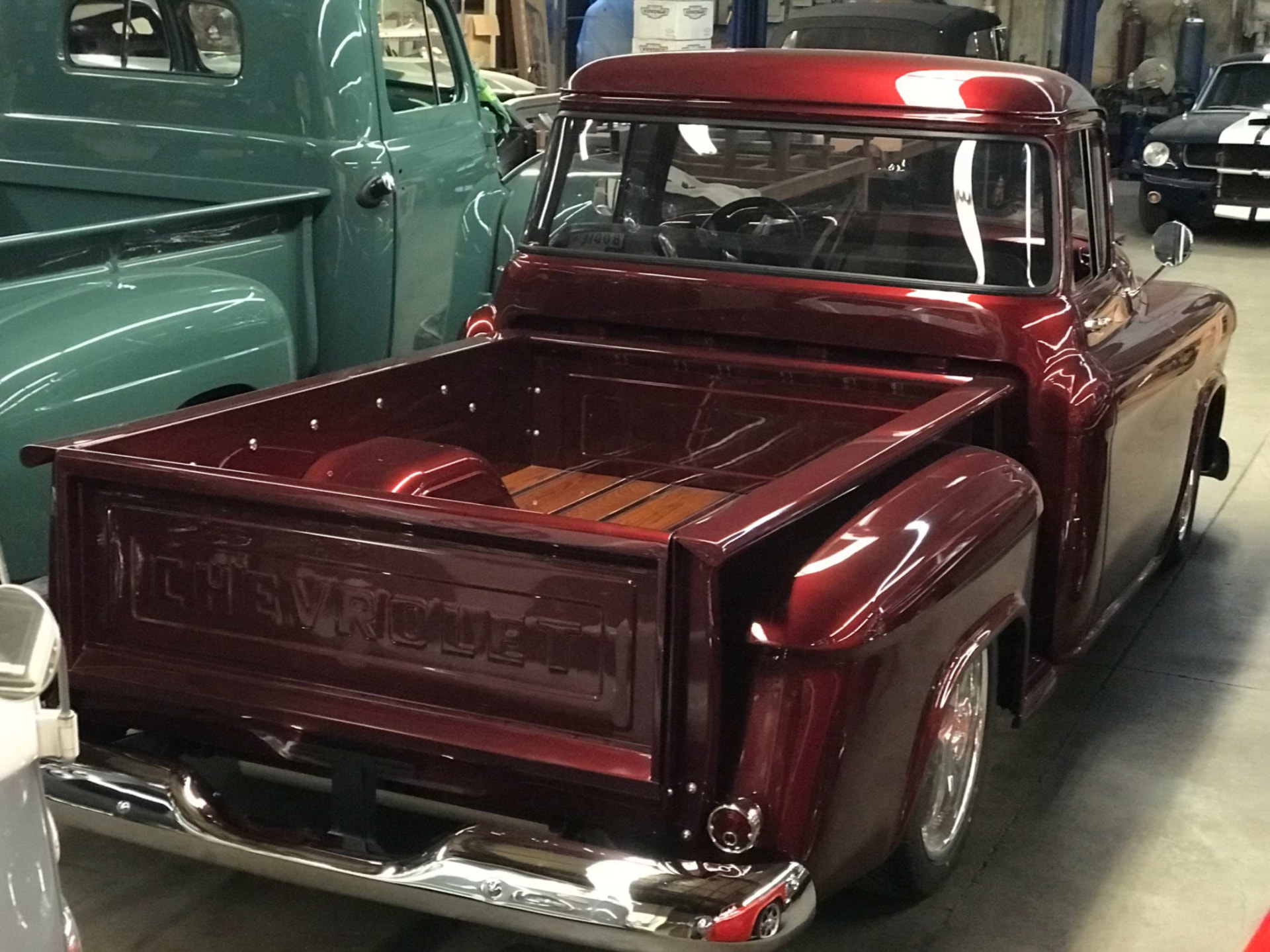 Finished rear three-quarter view