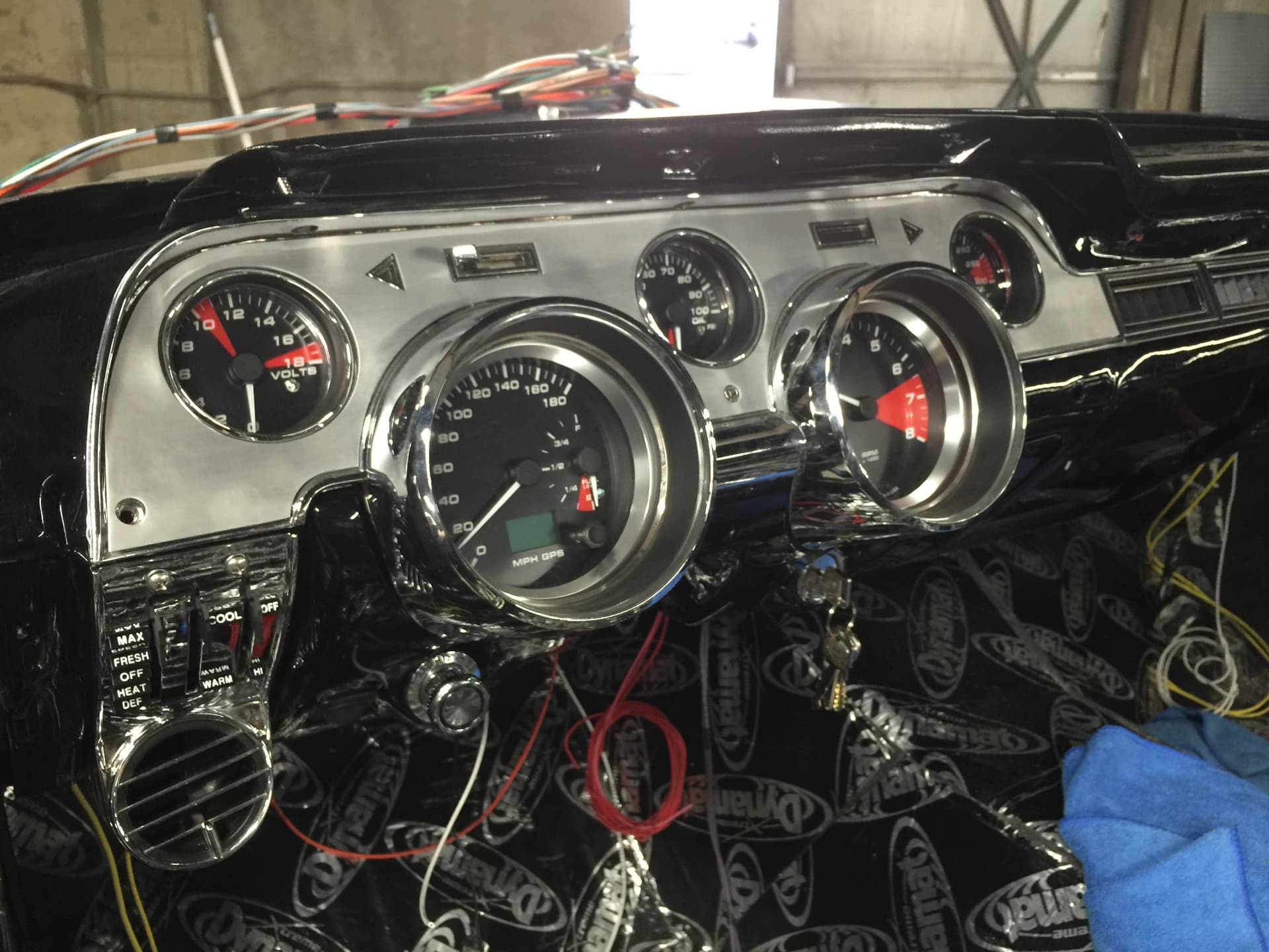 Classic-style dashboard with modern gauges