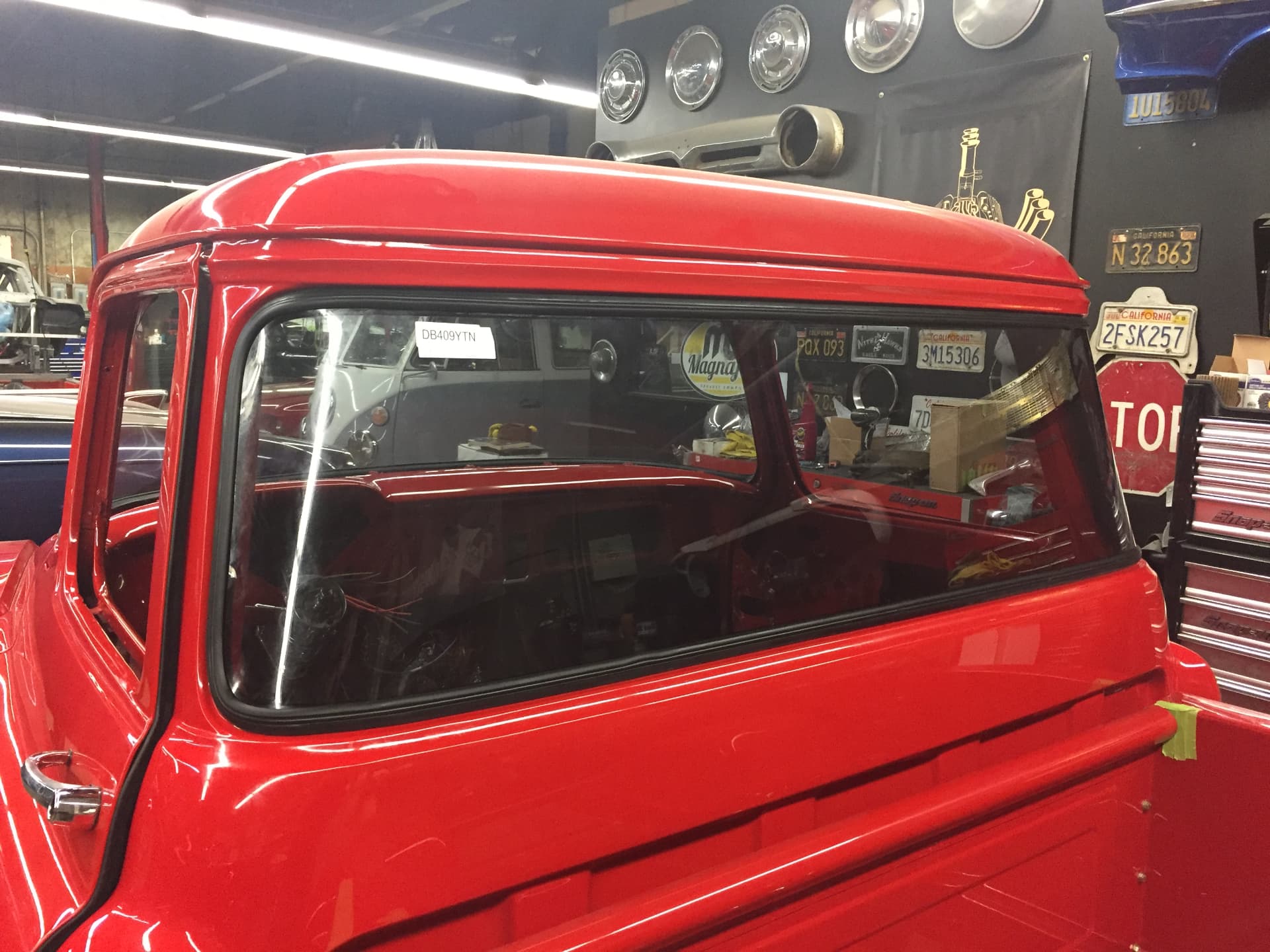 Driver-side view in the shop