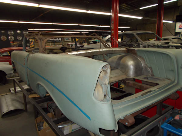 Original convertible body at the start of restoration