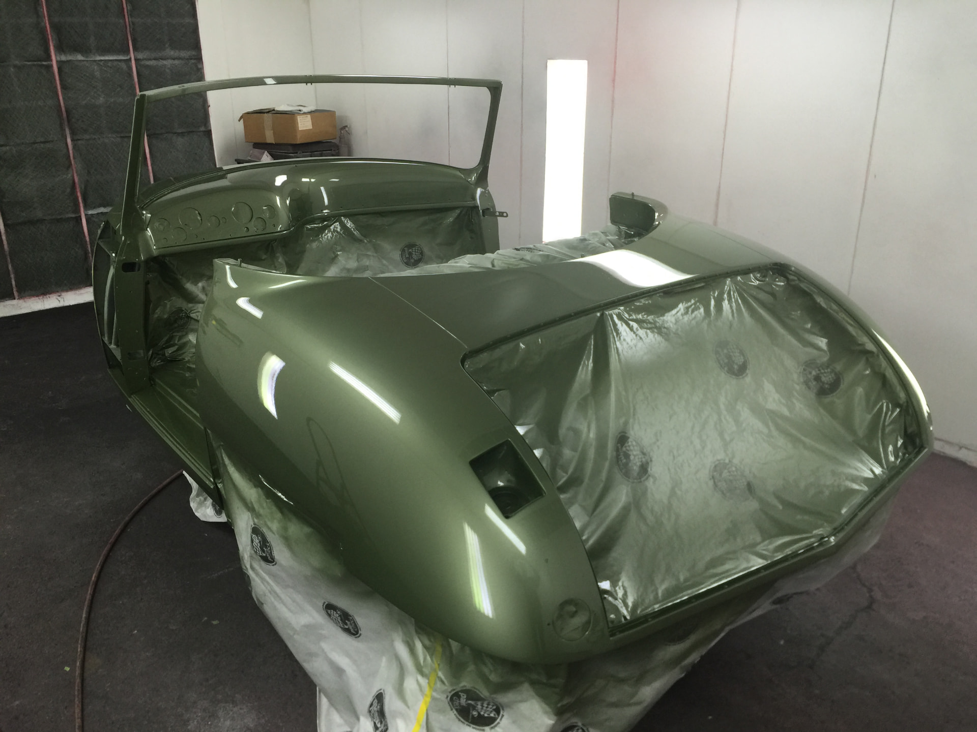 Davis Divan body in paint booth