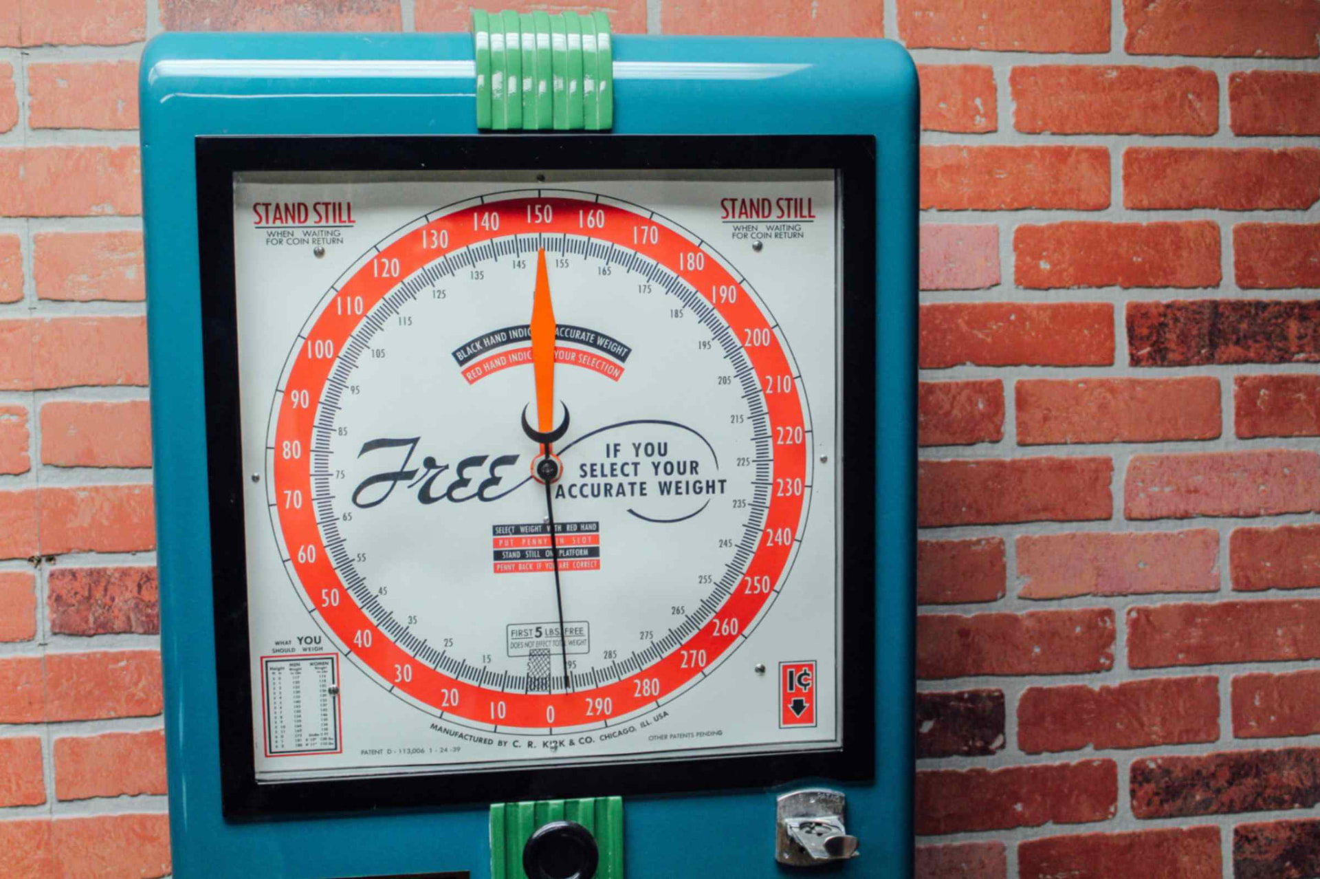 Dial close-up with Stand Still instructions