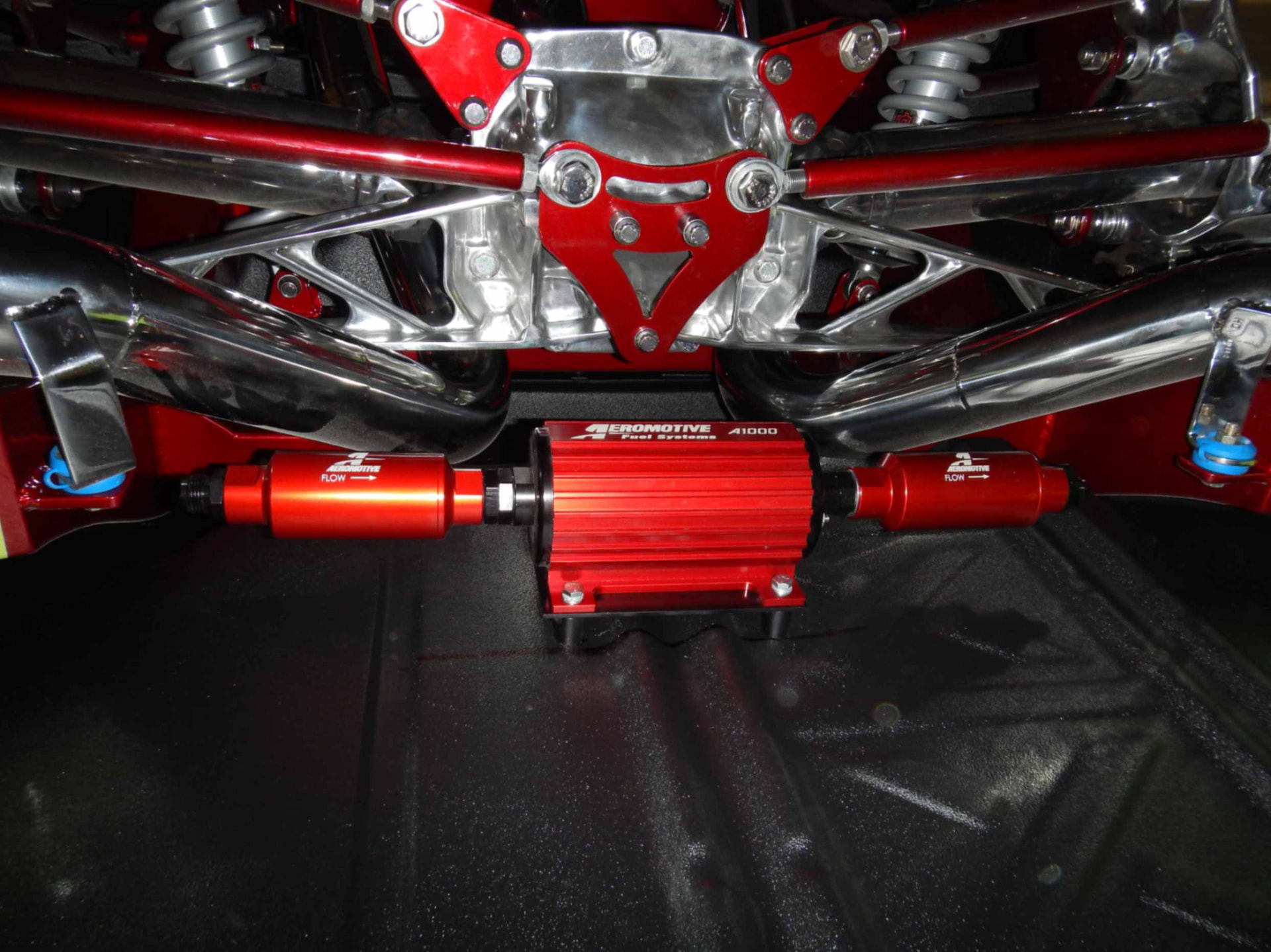 Aeromotive fuel system and polished rear suspension