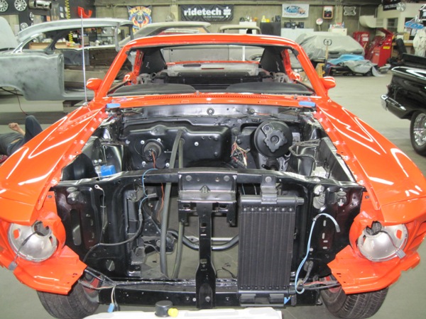 Front clip mock-up with radiator and cooling package in place