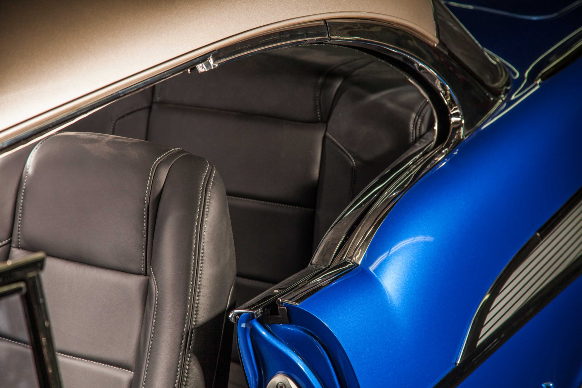 Rear seat and door panel detail