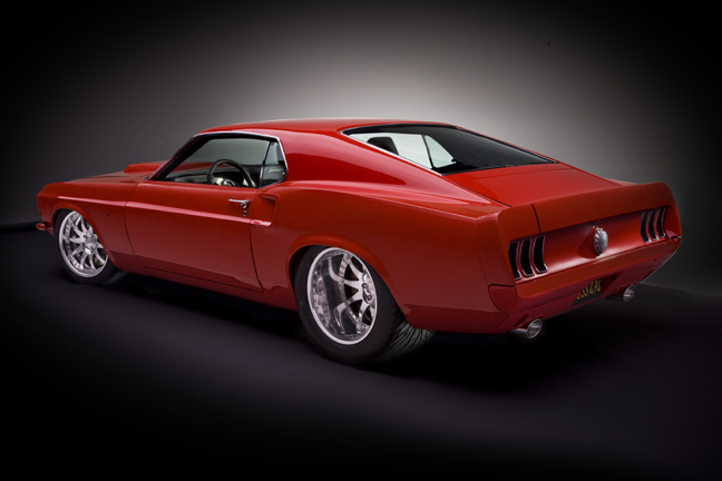 Finished Viper Red Sportsroof — rear three-quarter