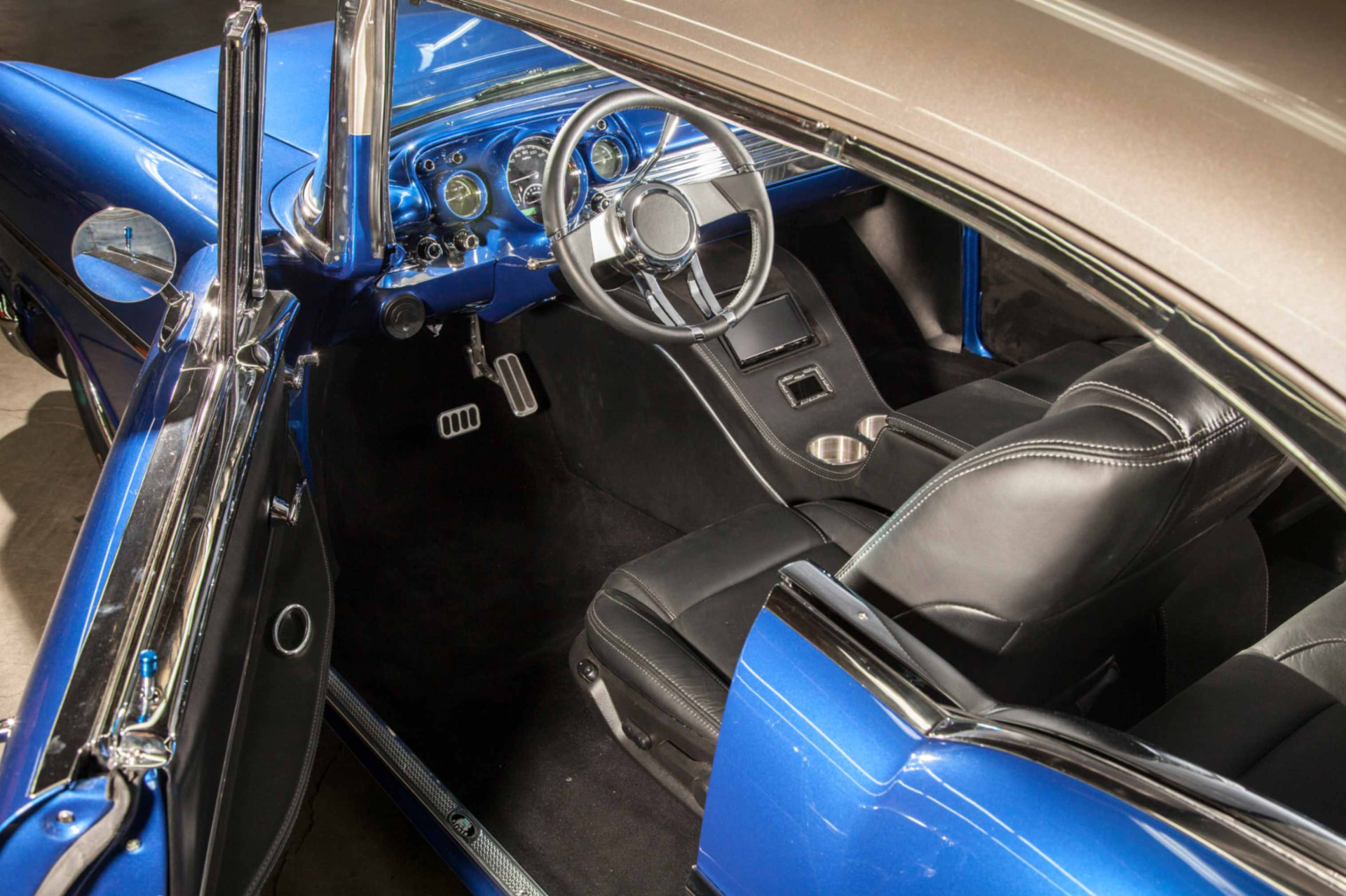 Custom interior with black leather