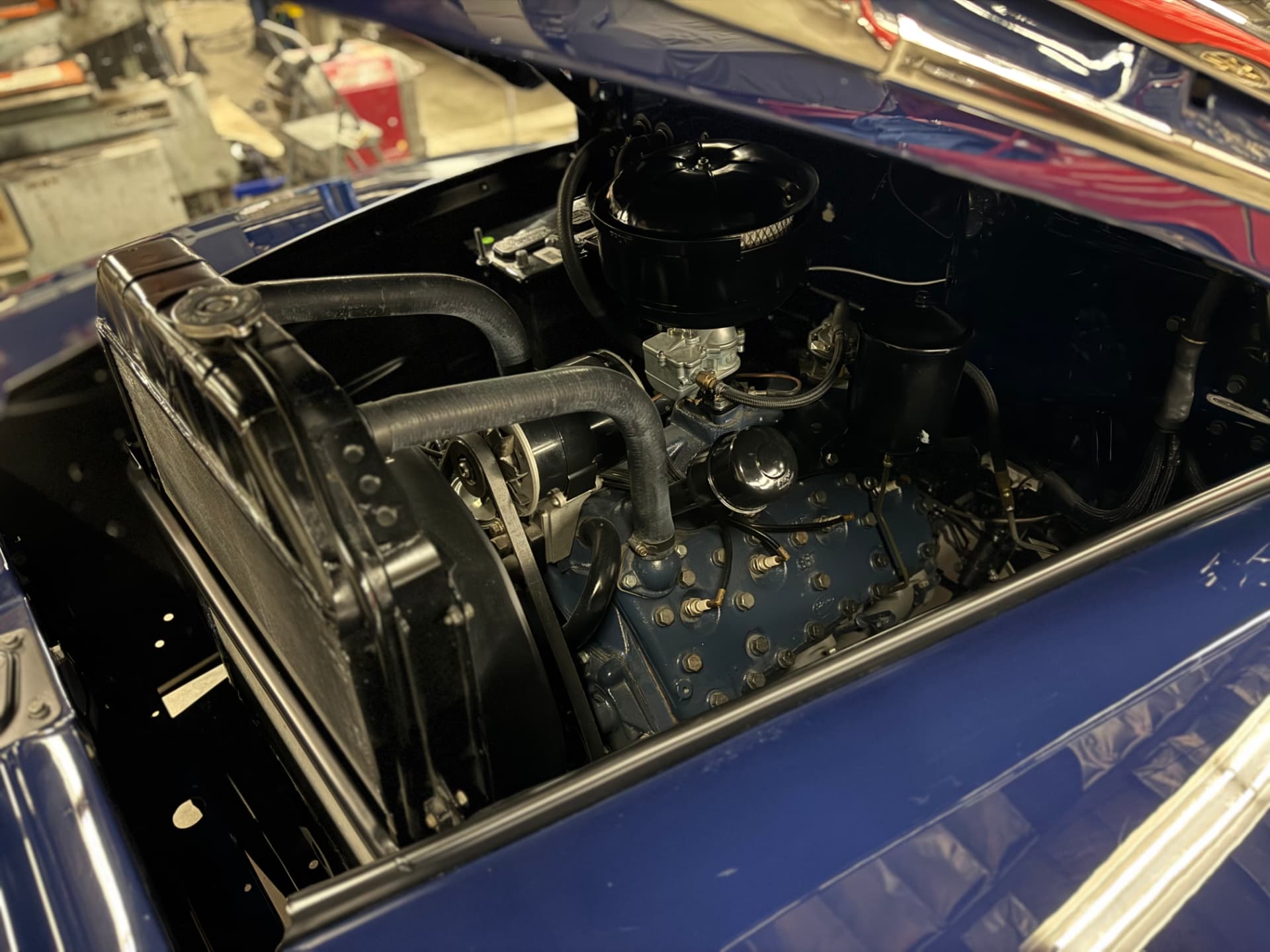 Finished flathead engine bay