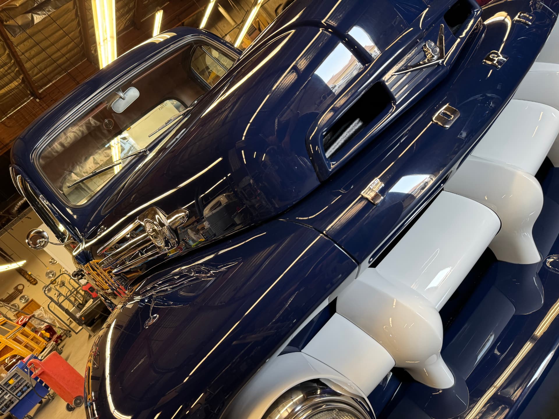 Hood and grille detail