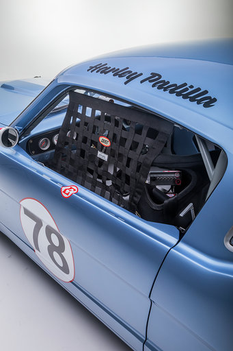 Driver window net and door lettering