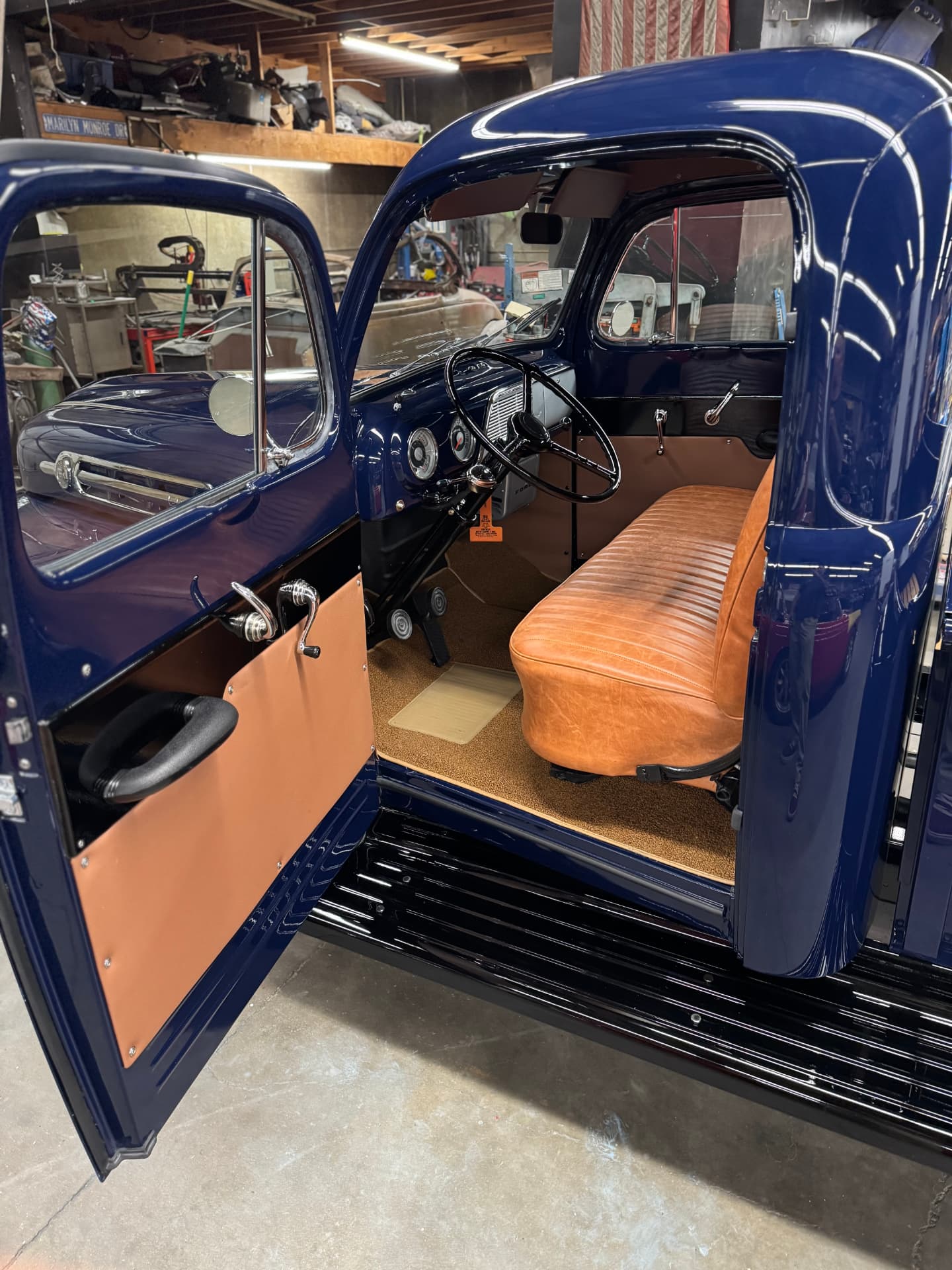 Finished tan interior