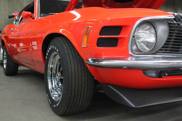 Front quarter detail — Magnum 500s and Goodyear Polyglas